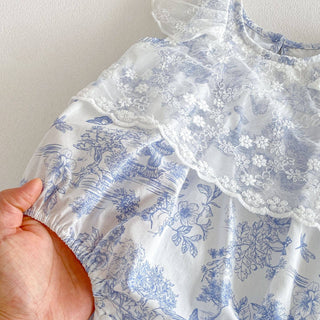 Vintage Lace + Blue Bell Romper