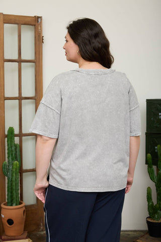 Polly Plus Size Boxy Knit Top | Cocoa