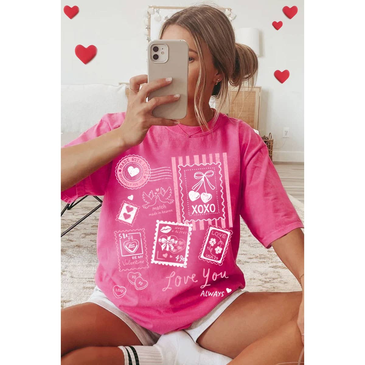 Love You Always Mineral Graphic Tee | Charcoal