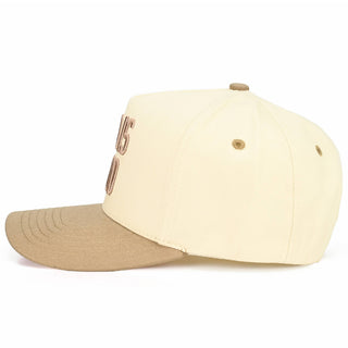 God Is Good Embroidered Trucker Hat | Beige