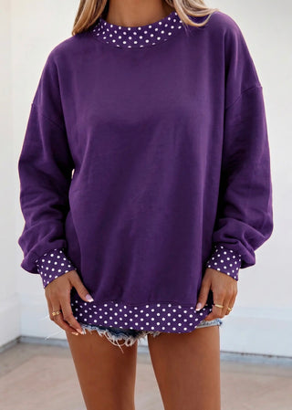 Custom Mini Polka Dot Mockneck | Preorder