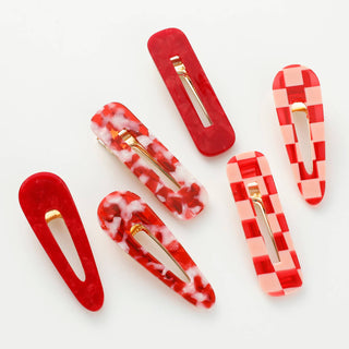 Gemma Valentine | Printed Barrette Hair Clip (Set of 2)