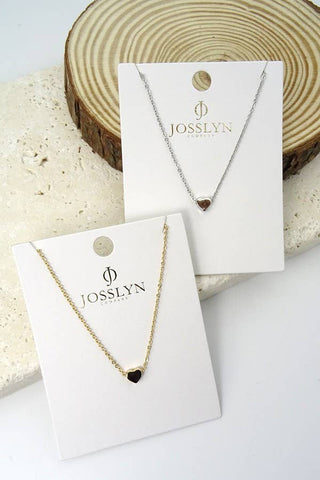 Classic Mini Heart Necklace | Assorted Metals