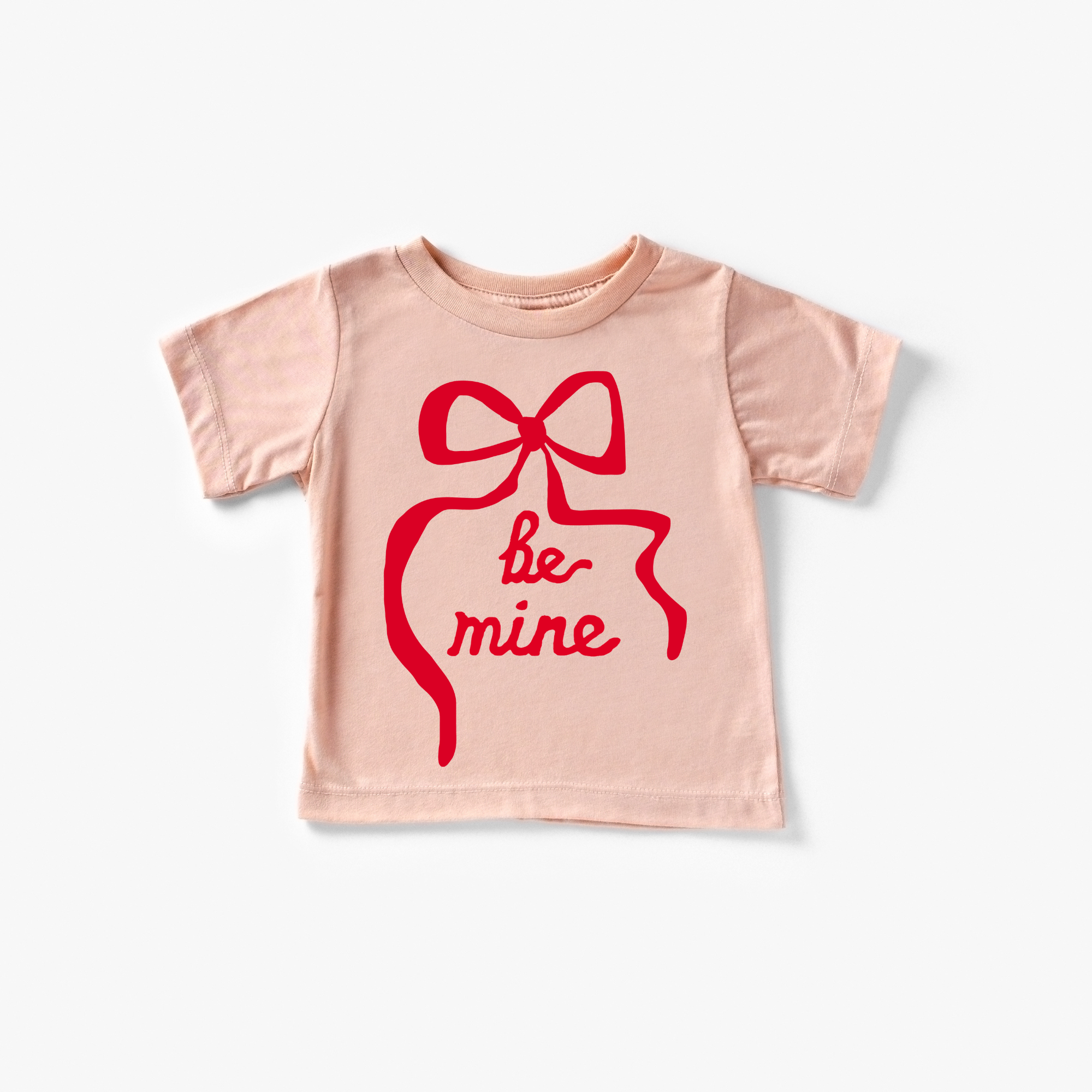 Be Mine Coquette Bow Tee | Ivory