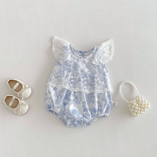 Vintage Lace + Blue Bell Romper