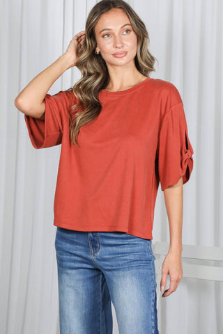Tully Tie Sleeve Top | Blush