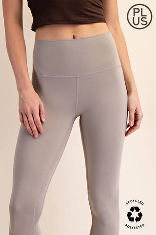 Plus Size Two Line Yoga Stitch Full Length Leggings | Multiple Colors