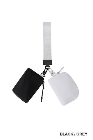 Dual Pouch Wristlet Keychain Wallet | Multiple Options