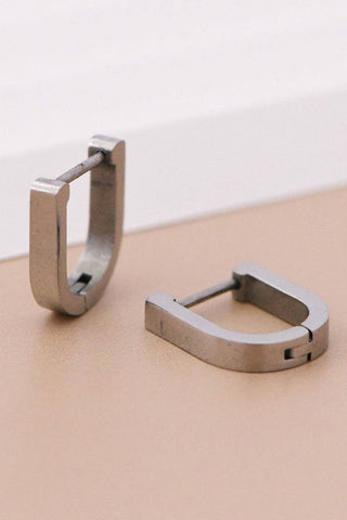Tarnish-Resistant Waterproof Stainless Steel Hoop Earrings