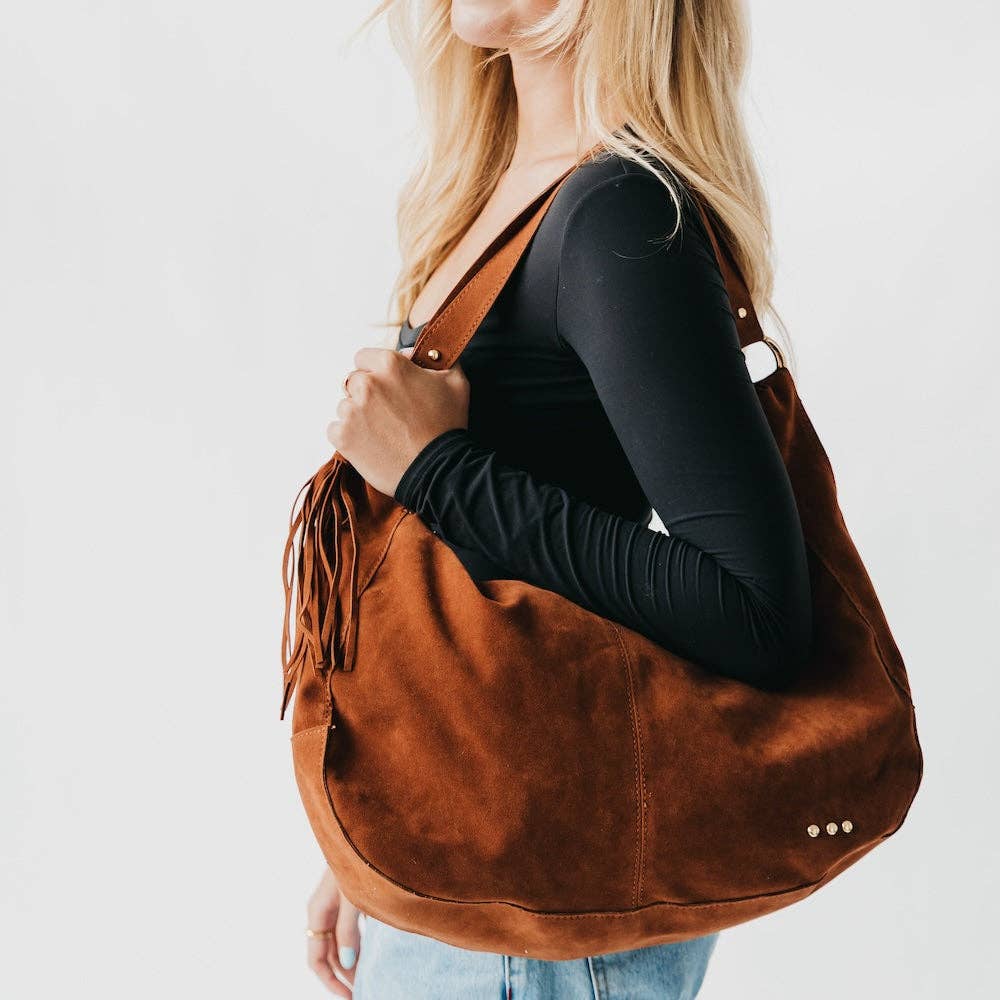 Hazel Hobo Shoulder Bag with Tassel