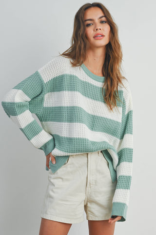 Violet Striped Sweater