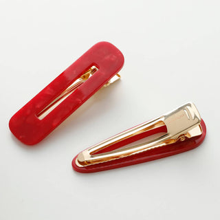 Gemma Valentine | Printed Barrette Hair Clip (Set of 2)