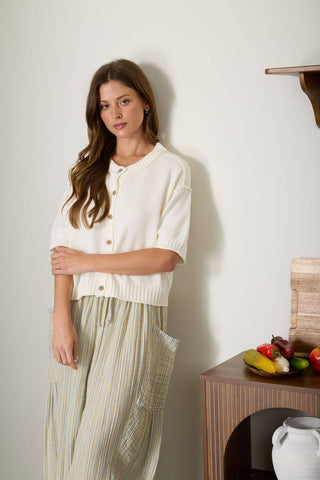 Rachel Short Sleeve Knit Cardigan | Multiple Colors