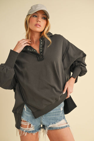 Tamika Henley Sweatshirt | Multiple Colors