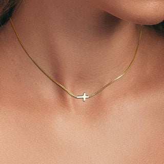 18K Stainless Steel Cross Necklace