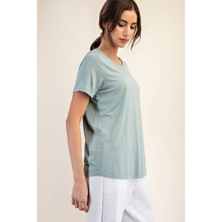 Viscose Modal Short Sleeve Top | Multiple Colors