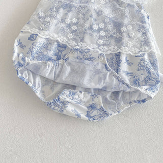 Vintage Lace + Blue Bell Romper