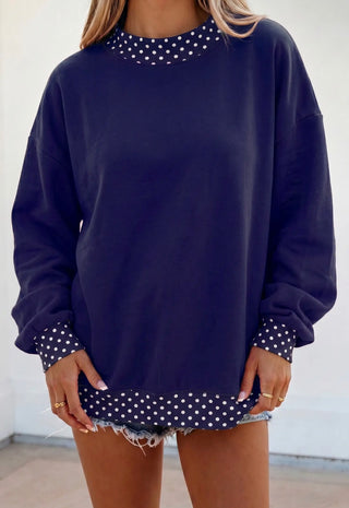 Custom Mini Polka Dot Mockneck | Preorder