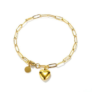 Heart Bracelet | 18K Stainless Steel + Tarnish Resistant
