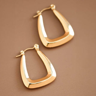 Lucky Hoop Earrings | 18K Gold Plated Waterproof Stainless Steel
