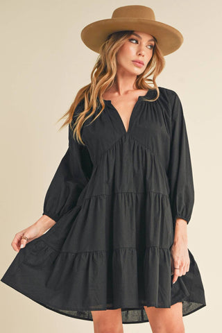 Jenay Tiered Dress | Lilac