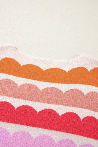 Rosey Wave Sweater