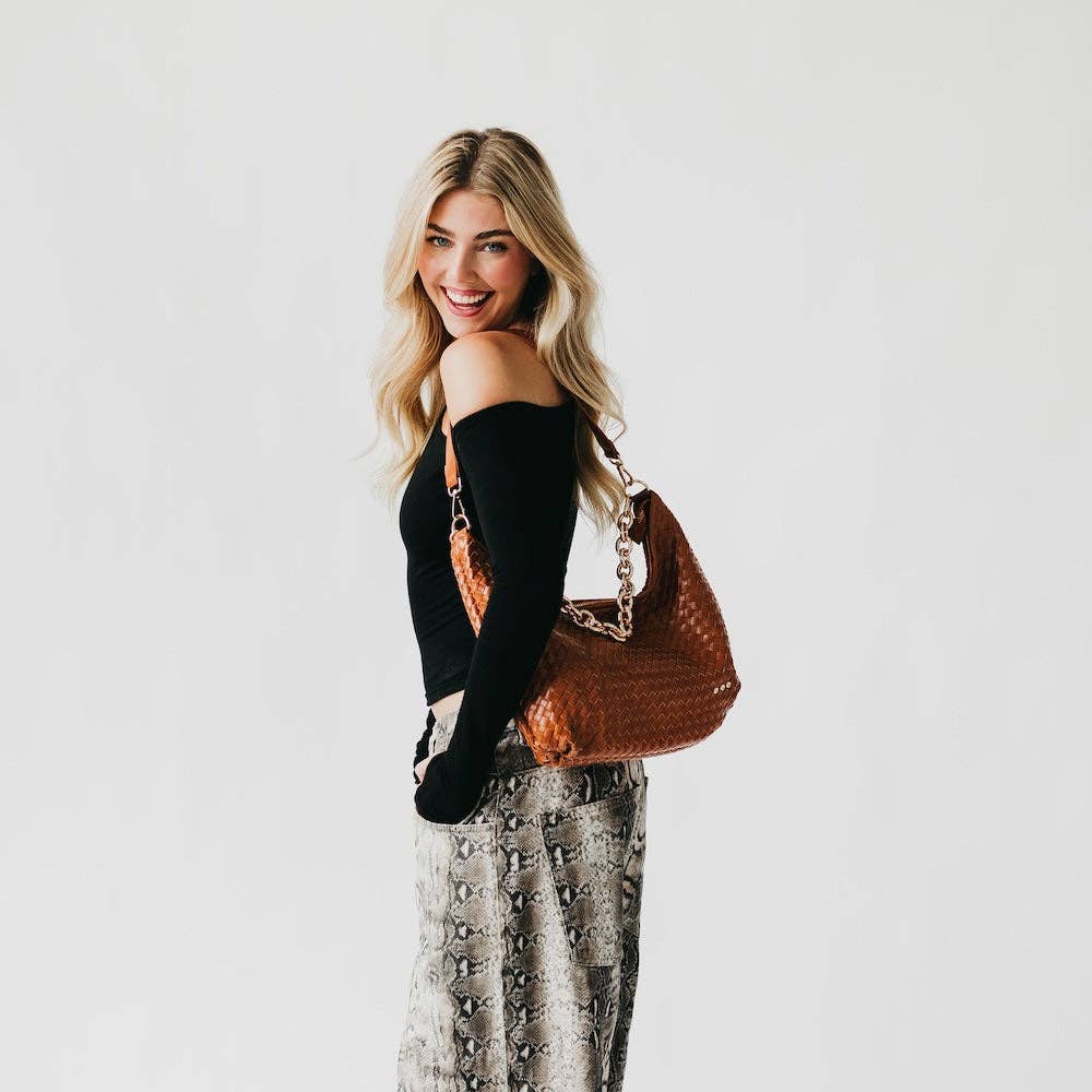 Sienna Slouchy Woven Shoulder Bag