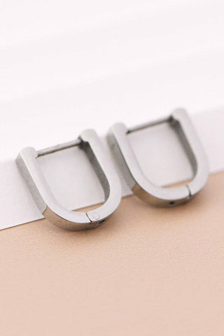 Tarnish-Resistant Waterproof Stainless Steel Hoop Earrings