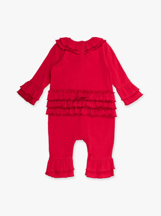 Reilly Long Sleeve Ruffle Flare Romper