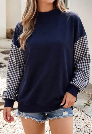 Custom Gingham Mockneck | Preorder
