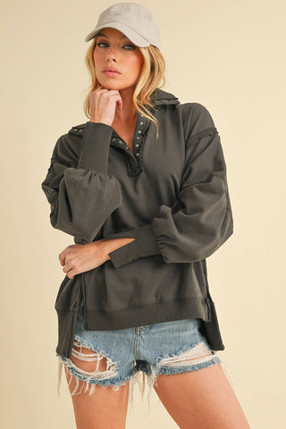 Tamika Henley Sweatshirt | Multiple Colors