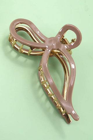 Jumbo Cellulose Bow Hair Claw Clip