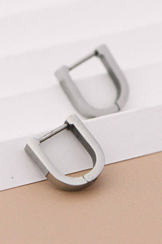 Tarnish-Resistant Waterproof Stainless Steel Hoop Earrings