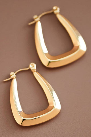 Lucky Hoop Earrings | 18K Gold Plated Waterproof Stainless Steel