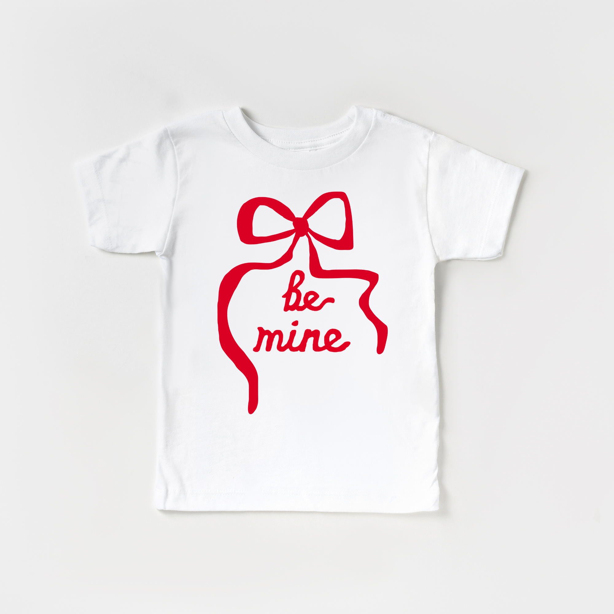 Be Mine Coquette Bow Tee | Ivory