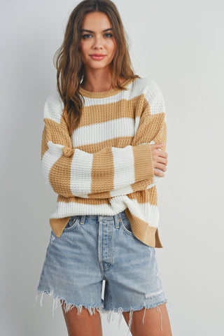 Violet Striped Sweater