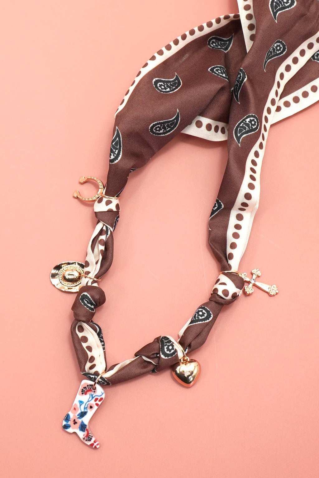 Scarf Charm Necklace | Western Collection