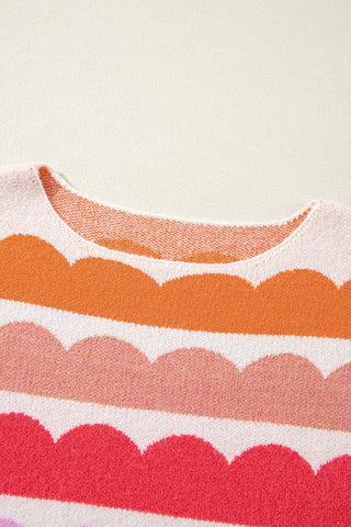 Rosey Wave Sweater