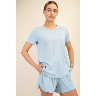 Viscose Modal Short Sleeve Top | Multiple Colors
