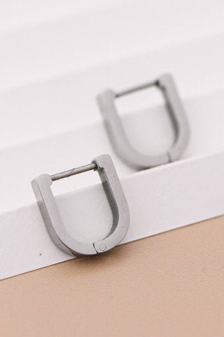 Tarnish-Resistant Waterproof Stainless Steel Hoop Earrings