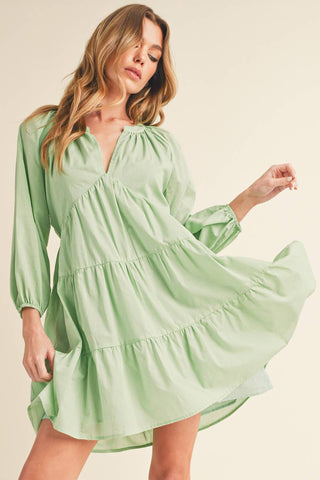 Jenay Tiered Dress | Lilac