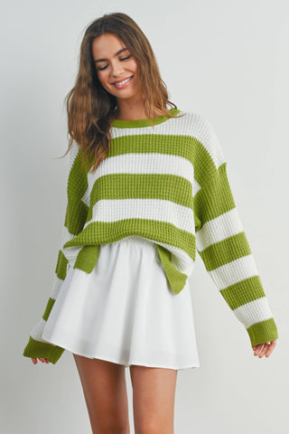 Violet Striped Sweater