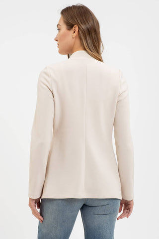 Nelly Notched Collar Long Line Blazer | Khaki