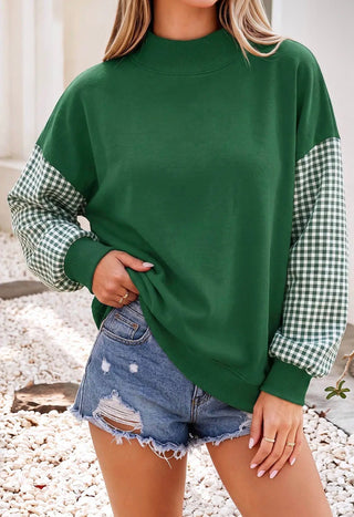 Custom Gingham Mockneck | Preorder