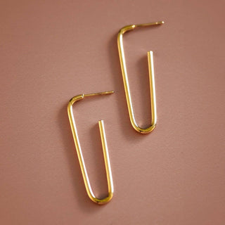 Dip Hoop Earrings | 18K Gold Plated Waterproof Stainless Steel