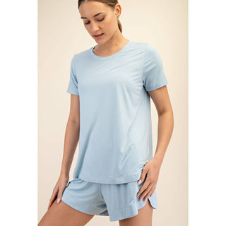 Viscose Modal Short Sleeve Top | Multiple Colors