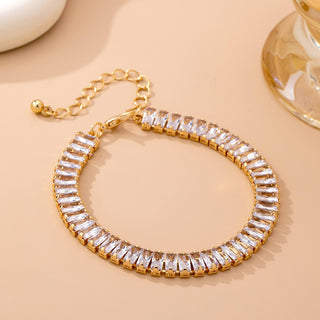 Baguette Crystal Tennis Bracelet