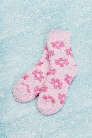 Fleece Plush Daisy Fuzzy Socks
