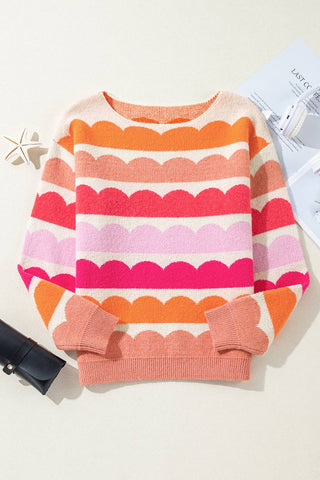 Rosey Wave Sweater