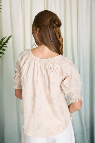 Bethany Plus Size Floral Blouse | Navy